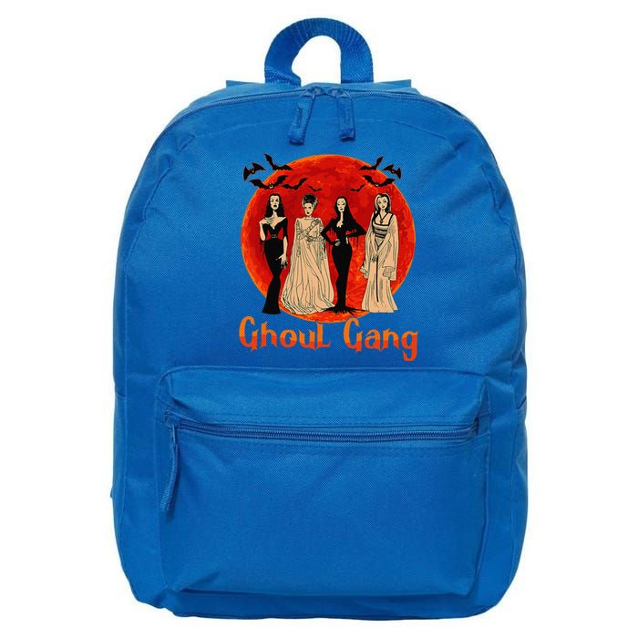 Ghoul Gang Horror Goth Queens Halloween Bride Funny Retro 16 in Basic Backpack