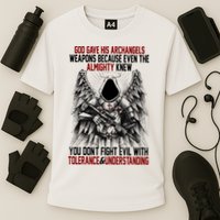 God Gave His Archangels Weapons Because Even The Almighty Cooling Performance Crew T-Shirt
