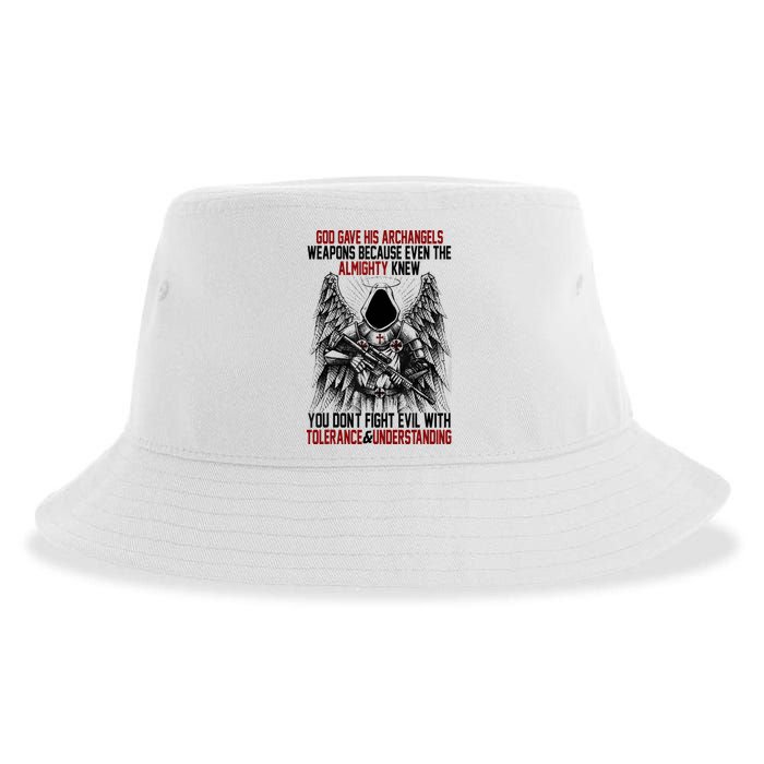 God Gave His Archangels Weapons Because Even The Almighty Sustainable Bucket Hat