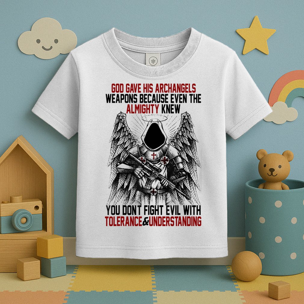 God Gave His Archangels Weapons Because Even The Almighty Toddler T-Shirt
