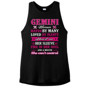 Gemini Girl Hated By Many Loved By Plenty Ladies PosiCharge Tri-Blend Wicking Tank