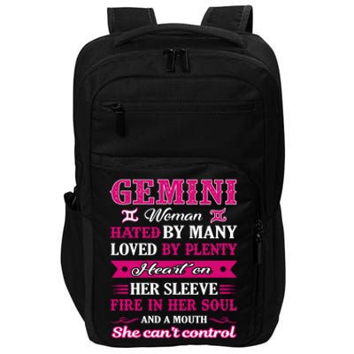 Gemini Girl Hated By Many Loved By Plenty Impact Tech Backpack