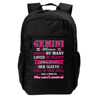 Gemini Girl Hated By Many Loved By Plenty Daily Commute Backpack