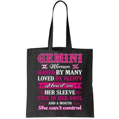 Gemini Girl Hated By Many Loved By Plenty Tote Bag