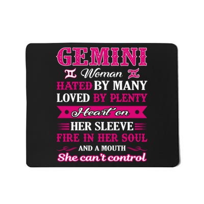 Gemini Girl Hated By Many Loved By Plenty Mousepad