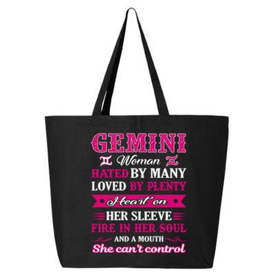 Gemini Girl Hated By Many Loved By Plenty 25L Jumbo Tote