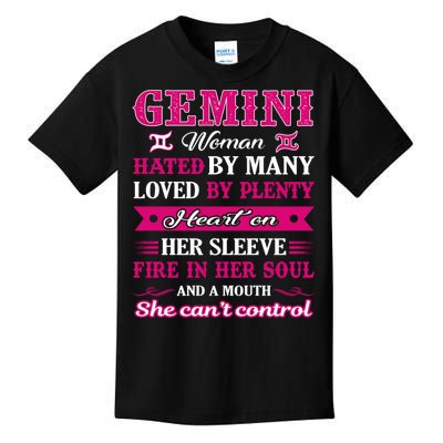 Gemini Girl Hated By Many Loved By Plenty Kids T-Shirt