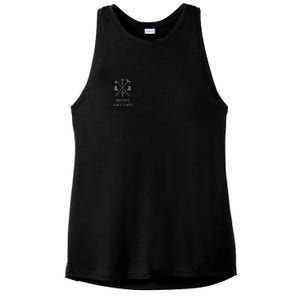 Gardening Garden Hoeing Aint Easy Ladies PosiCharge Tri-Blend Wicking Tank