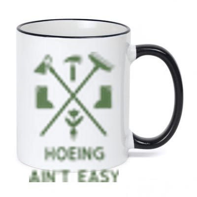 Gardening Garden Hoeing Aint Easy 11oz Black Color Changing Mug