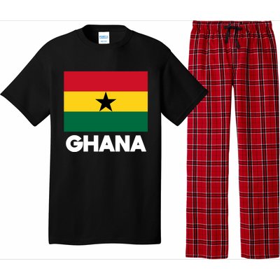 Ghana Ghanaian Heart Love Proud Melanin Flag Gift Pajama Set