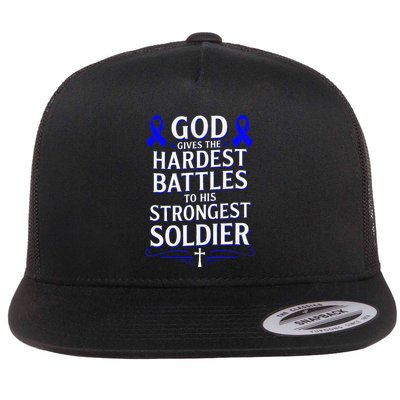 God Gives Hardest Battle Juvenile Arthritis Awareness Flatbill Hat