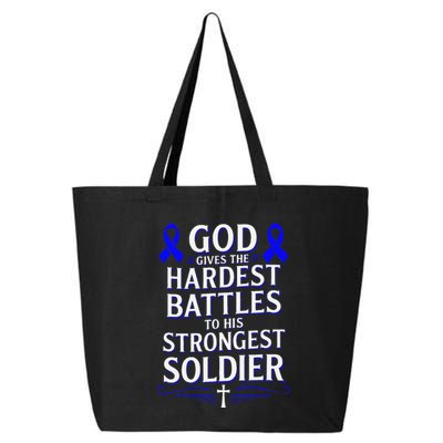 God Gives Hardest Battle Juvenile Arthritis Awareness 25L Jumbo Tote