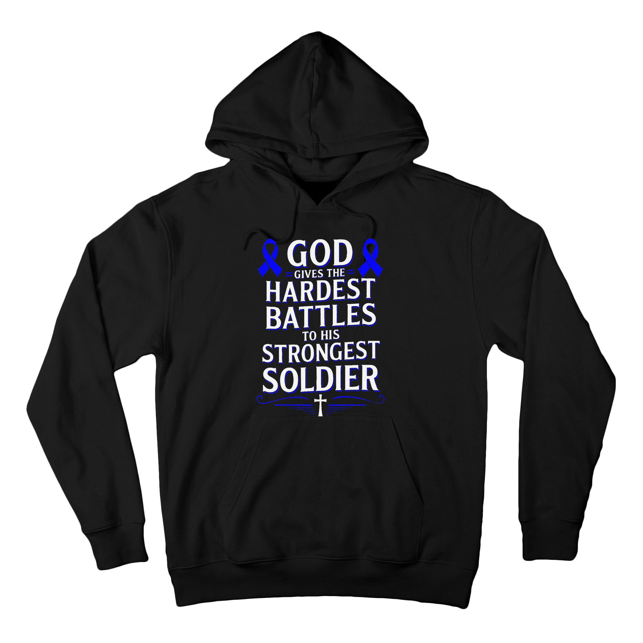 God Gives Hardest Battle Juvenile Arthritis Awareness Tall Hoodie