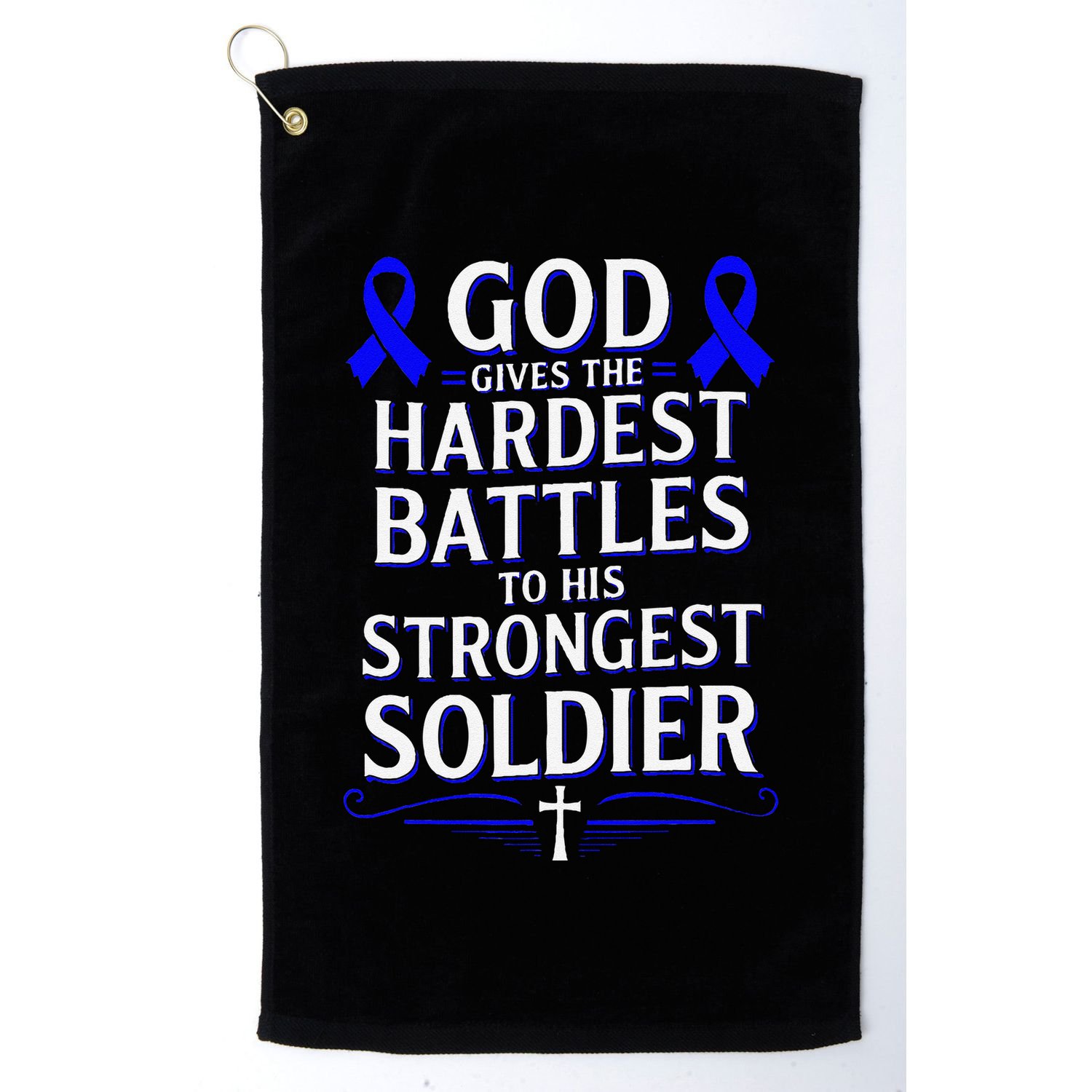 God Gives Hardest Battle Juvenile Arthritis Awareness Golf Towel