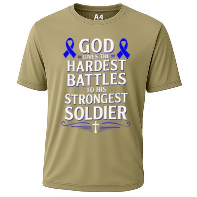God Gives Hardest Battle Juvenile Arthritis Awareness Performance Shirt