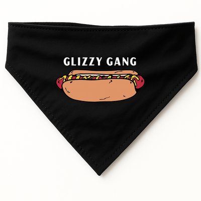 Glizzy Gang Hotdog Funny USA-Made Doggie Bandana