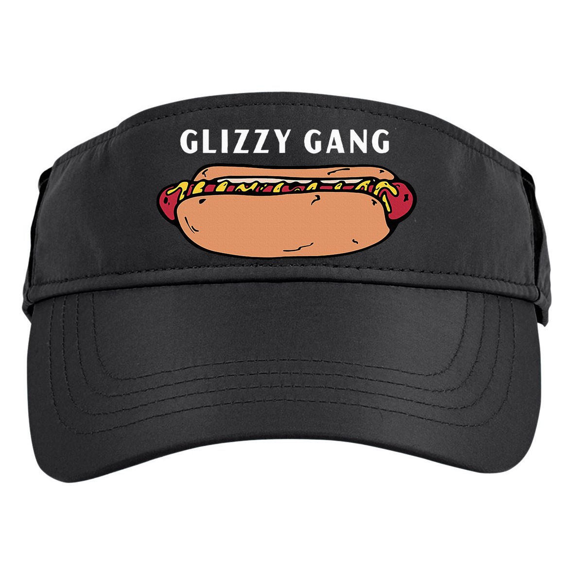 Glizzy Gang Hotdog Funny Adult Drive Performance Visor
