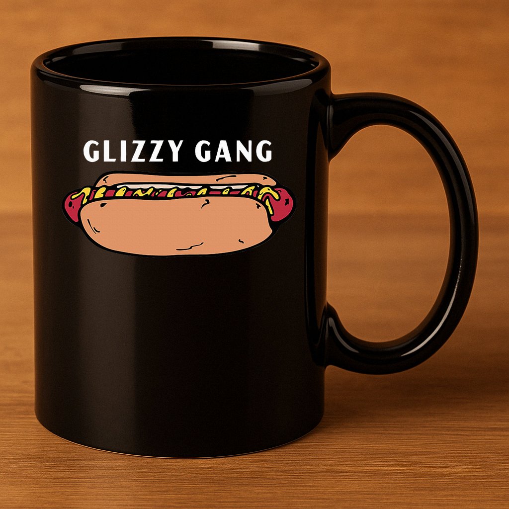 Glizzy Gang Hotdog Funny 11oz C Handle Ceramic Mug