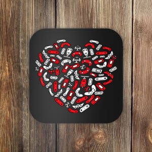 Gamer Game Heart Valentines Day Lover Coaster