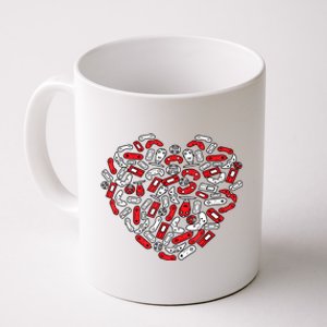 Gamer Game Heart Valentines Day Lover Coffee Mug