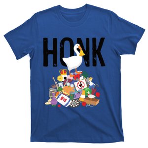 Goose Game Honk Untitled Goose Addiction Press Y To Honk Funny Gift T-Shirt