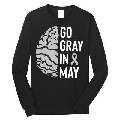 Go Gray In May Brain Tumor Awareness Long Sleeve Shirt