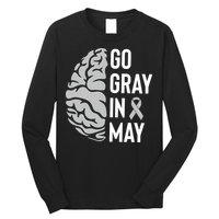 Go Gray In May Brain Tumor Awareness Long Sleeve Shirt