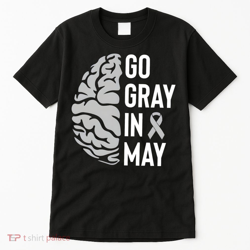 Go Gray In May Brain Tumor Awareness Tall T-Shirt