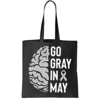 Go Gray In May Brain Tumor Awareness Bag