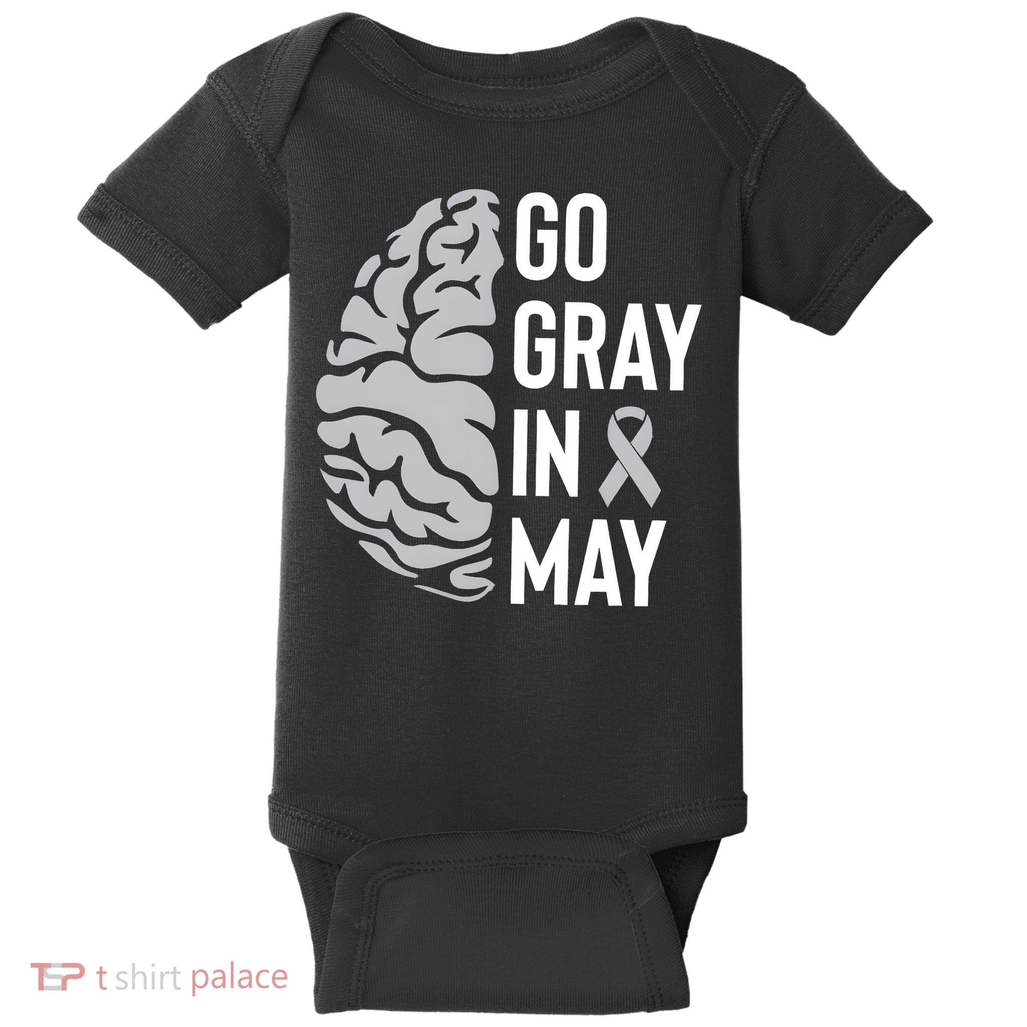 Go Gray In May Brain Tumor Awareness Baby Bodysuit