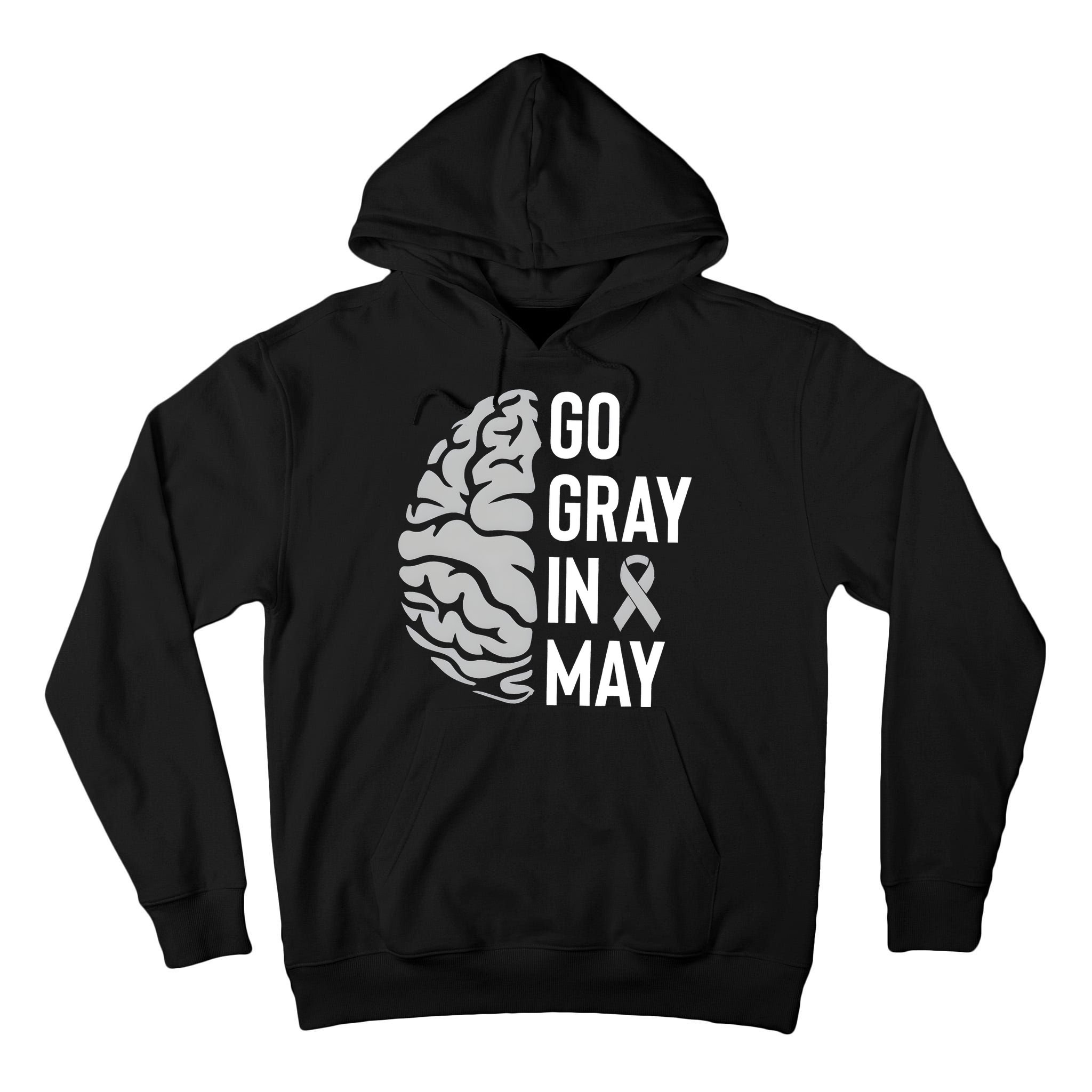 Go Gray In May Brain Tumor Awareness Tall Hoodie