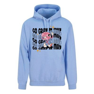 Go Gray In May Brain Tumor Awareness Nurse Brain Mental Brain Cancer Patients Unisex Surf Hoodie