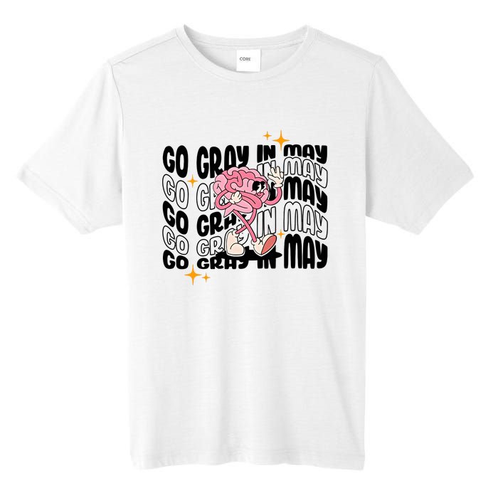 Go Gray In May Brain Tumor Awareness Nurse Brain Mental Brain Cancer Patients Tall Fusion ChromaSoft Performance T-Shirt