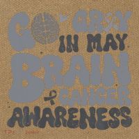 Go Gray In May For Brain Tumor Cancer Awareness Gray Ribbon Cotton Canvas Backpack
