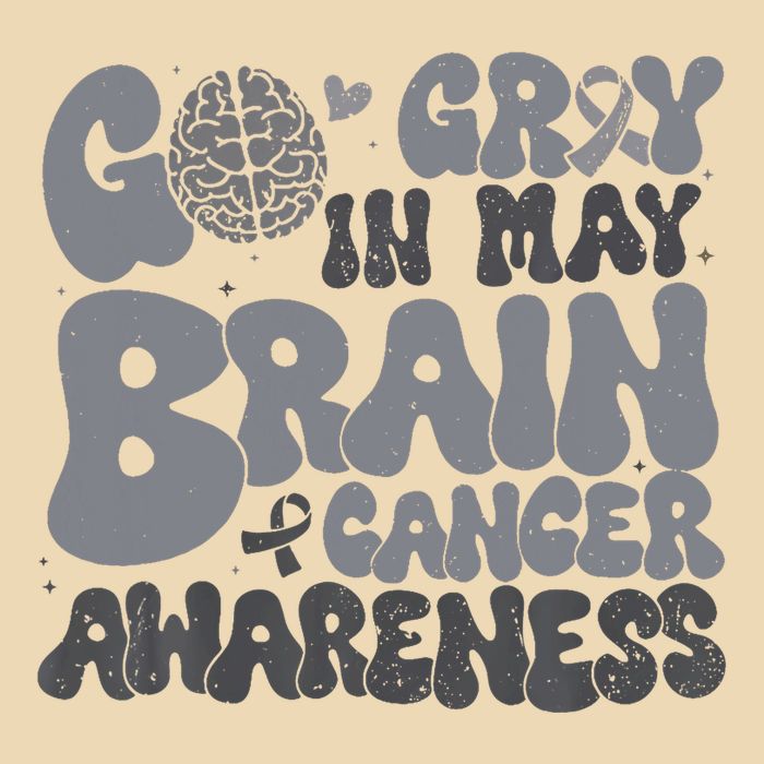 Go Gray In May For Brain Tumor Cancer Awareness Gray Ribbon Zip Tote Bag