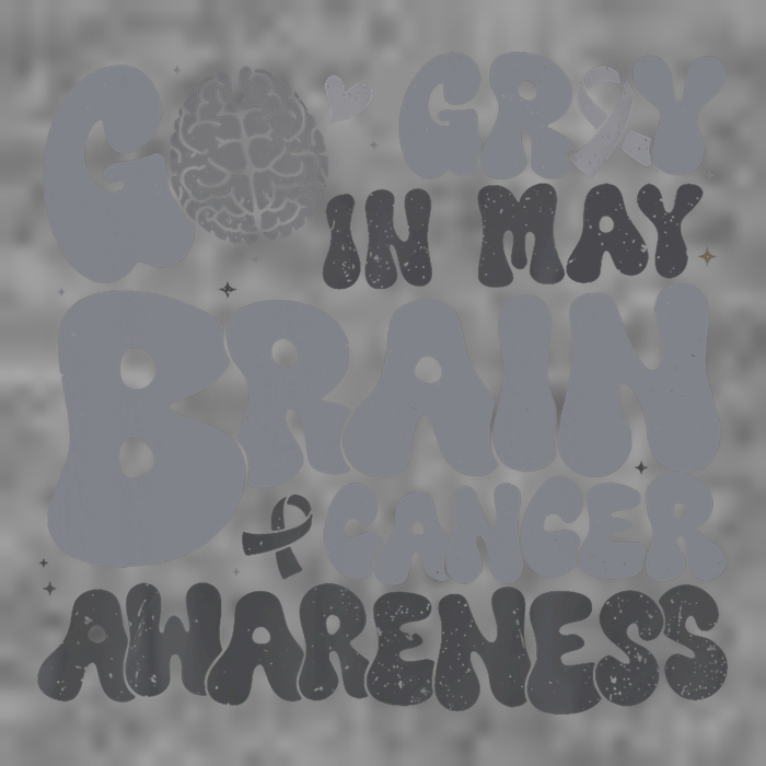 Go Gray In May For Brain Tumor Cancer Awareness Gray Ribbon Tall Sweatshirt