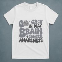 Go Gray In May For Brain Tumor Cancer Awareness Gray Ribbon T-Shirt