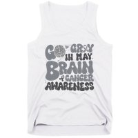 Go Gray In May For Brain Tumor Cancer Awareness Gray Ribbon Tank Top
