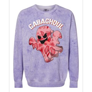 Gabaghoul Ghost Italian Ham Halloween Gabagool Parody Colorblast Crewneck Sweatshirt