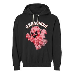 Gabaghoul Ghost Italian Ham Halloween Gabagool Parody Garment-Dyed Fleece Hoodie