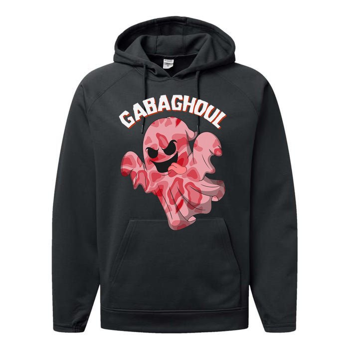 Gabaghoul Ghost Italian Ham Halloween Gabagool Parody Performance Fleece Hoodie