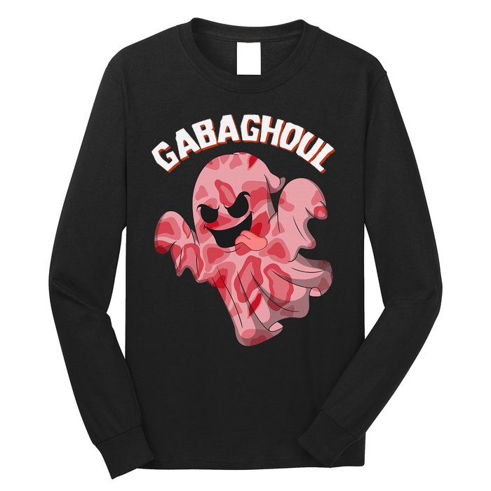 Gabaghoul Ghost Italian Ham Halloween Gabagool Parody Long Sleeve Shirt