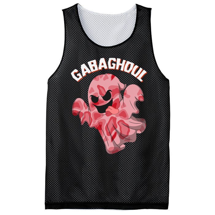 Gabaghoul Ghost Italian Ham Halloween Gabagool Parody Mesh Reversible Basketball Jersey Tank