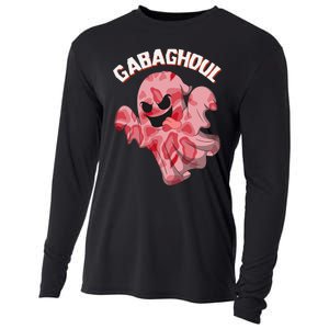 Gabaghoul Ghost Italian Ham Halloween Gabagool Parody Cooling Performance Long Sleeve Crew