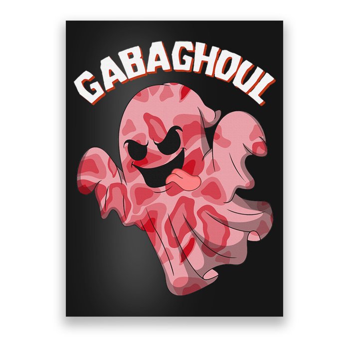 Gabaghoul Ghost Italian Ham Halloween Gabagool Parody Poster