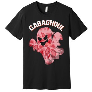 Gabaghoul Ghost Italian Ham Halloween Gabagool Parody Premium T-Shirt