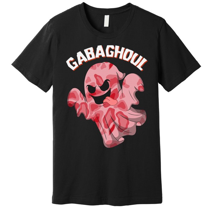 Gabaghoul Ghost Italian Ham Halloween Gabagool Parody Premium T-Shirt