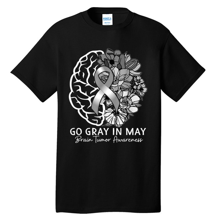 Go Gray In May Brain Tumor Awareness In May Tall T-Shirt