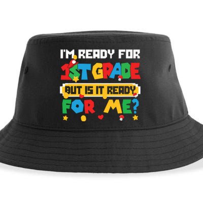 Game Gaming Im Ready For 1st Grade First Day Sustainable Bucket Hat