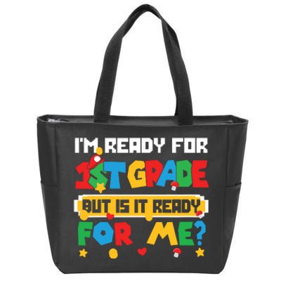 Game Gaming Im Ready For 1st Grade First Day Zip Tote Bag